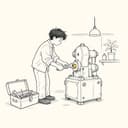 設備を整えている人